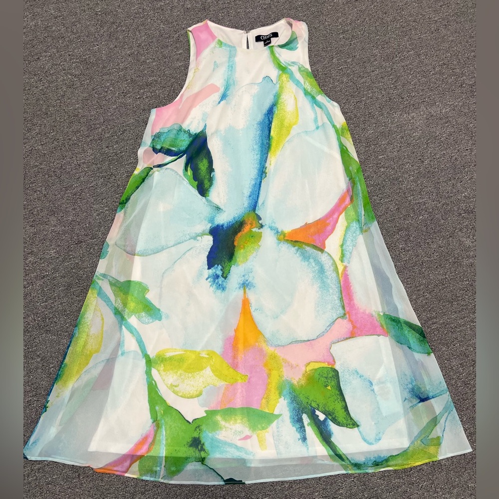 Chaps Watercolor women Dress
